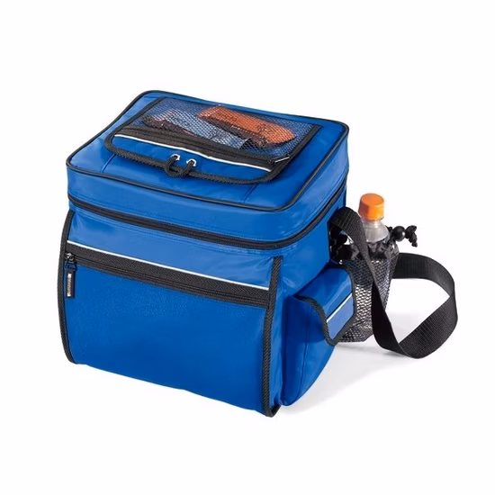 폴리에스테르 스포츠 지퍼 24캔 절연 프로모션 쿨러 백