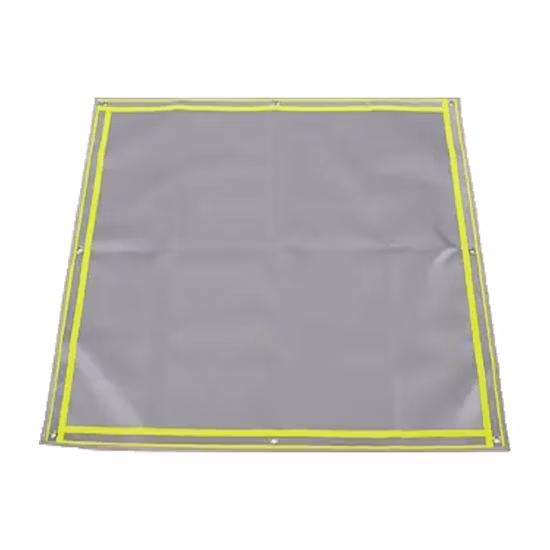 제조업체 고품질 사각형/라운드 실버 홈 바베큐 캠핑 사용 데크 그릴 매트 유리 섬유 메쉬에 대한 방화 화재 구덩이 Ember 매트