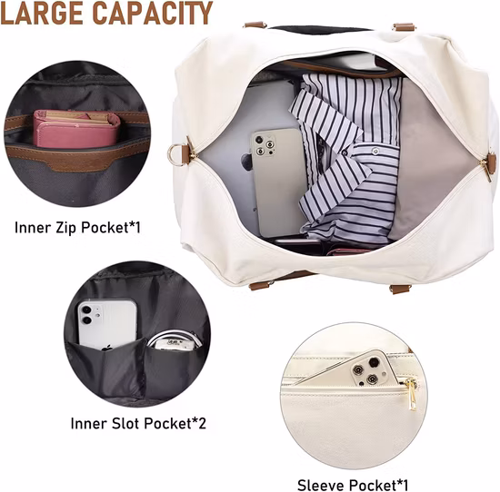 남성용 여행용 더플 백 Carryall Weekender Duffle Tote Bag 여성용 대형 사이즈 Carryon Weekend 밤새 신발 보관 및 세면도구 가방 포함